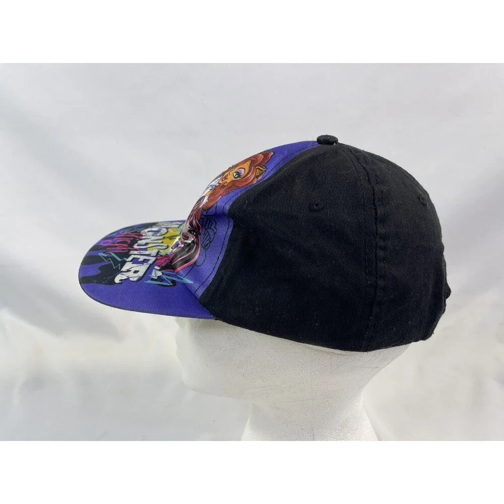 Monster High Girls Strap Back Adjustable Cap Hat Purple Black Group Photo
